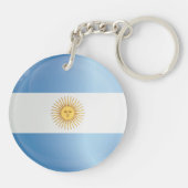 Argentinische Flagge Schlüsselanhänger (Rückseite)