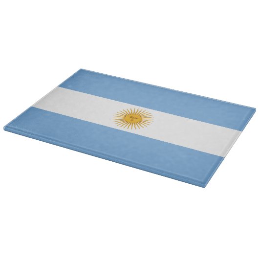 Argentinische Flagge Schneidebrett (Ecke)