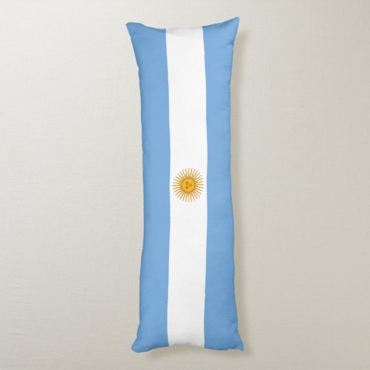 Argentinische Flagge Seitenschläferkissen (Rückseite (Vertikal))