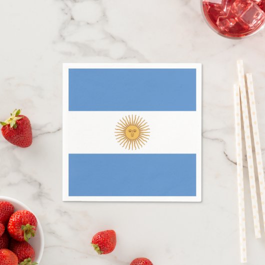 Argentinische Flagge Serviette (Beispiel)
