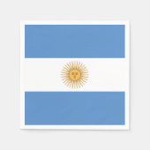 Argentinische Flagge Serviette (Vorderseite)