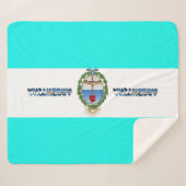 Argentinische Flagge Sherpadecke (Vorderseite (Horizontal))