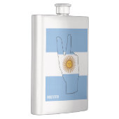 Argentinische Flagge Sieg Signatur Patriotic Flachmann (Rechts)
