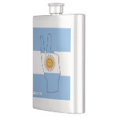 Argentinische Flagge Sieg Signatur Patriotic Flachmann (Links)