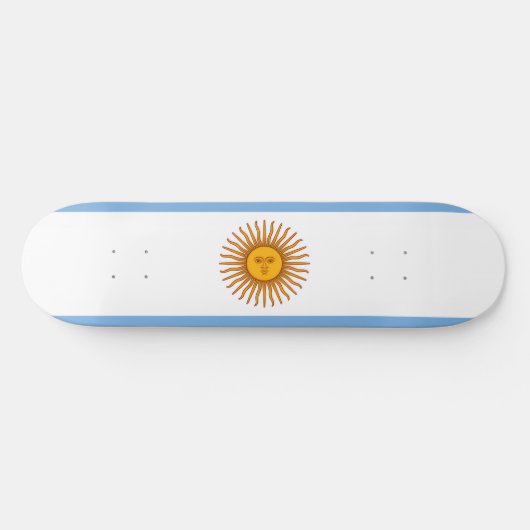 argentinische Flagge Skateboard (Horizontal)
