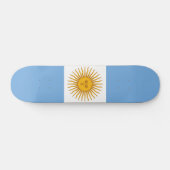 Argentinische Flagge Skateboard (Horizontal)