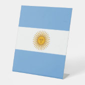 Argentinische Flagge Sockelschild (Vorderseite)