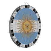 Argentinische Flagge/Spielbrett Dartscheibe (Vorderseite Links)