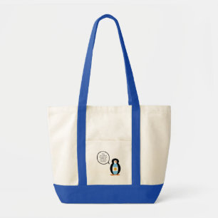 Argentinische Flagge Sprechende Ms Penguin Persona Tragetasche