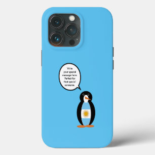 Argentinische Flagge Sprechender Ms-Pinguin Person Case-Mate iPhone Hülle