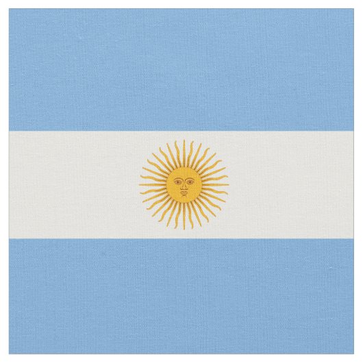 Argentinische Flagge Stoff (Nahaufnahme)