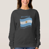 Argentinische Flagge Sweatshirt (Vorderseite)