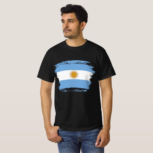 Argentinische Flagge T-Shirt (Vorne ganz)