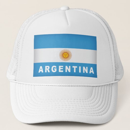 Argentinische Flagge Truckerkappe (Vorderseite)