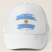 Argentinische Flagge Truckerkappe (Vorderseite)