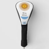 Argentinische Flagge und Mit Monogramm Golf Clubs Headcover (Vorderseite)