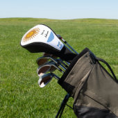 Argentinische Flagge und Mit Monogramm Golf Clubs Headcover (In SItu)