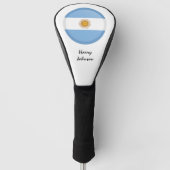 Argentinische Flagge und Mit Monogramm Golf Clubs  Headcover (Vorderseite)