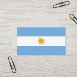 Argentinische Flagge Visitenkarte