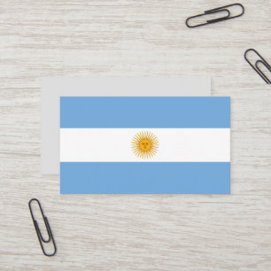 Argentinische Flagge Visitenkarte