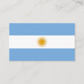 Argentinische Flagge Visitenkarte (Vorderseite)