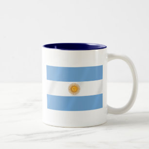Argentinische Flagge von Geschenken Argentiniens Zweifarbige Tasse