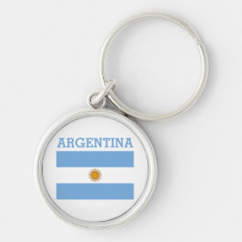 Argentinische Flaggenfußbälle - Argentinischer Bla Schlüsselanhänger