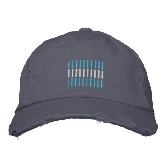Argentinische Flaggenstickerei Bestickte Kappe (Vorderseite)