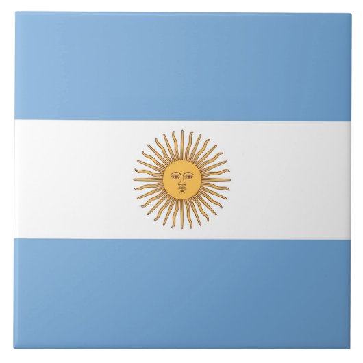 Argentinische Flaggentafel Fliese (Vorderseite)