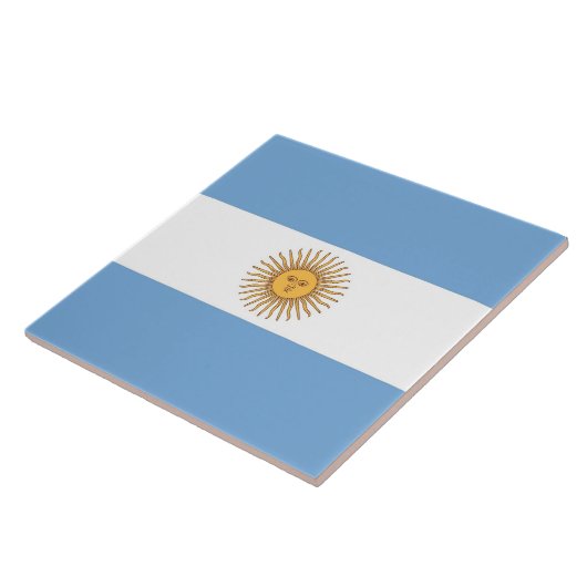 Argentinische Flaggentafel Fliese (Seite)