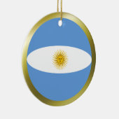 Argentinische Flaggenverzierung Keramikornament (Rechts)