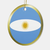 Argentinische Flaggenverzierung Keramikornament (Links)
