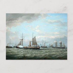 argentinische Flottenschiffe 1874 Postkarte