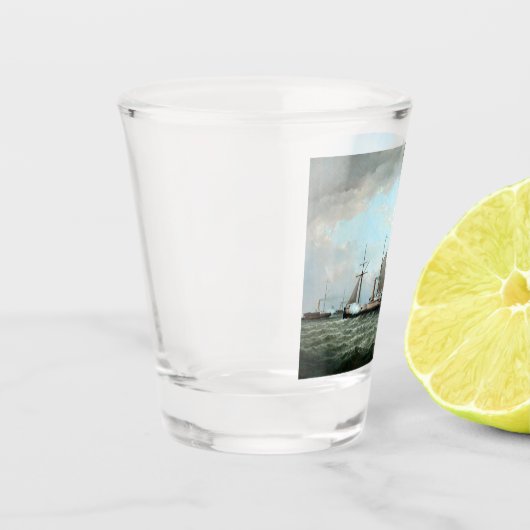 argentinische Flottenschiffe 1874 Schnapsglas (Links)