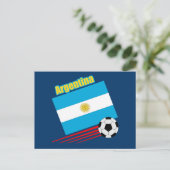 Argentinische Fußballmannschaft Postkarte (Stehend Vorderseite)