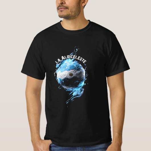 Argentinische Fußballmannschaft T-Shirt (Vorderseite)