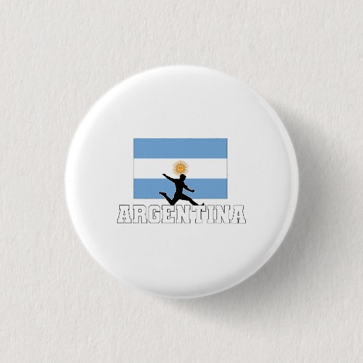 Argentinische Fußballnationalmannschaft Button (Vorderseite)
