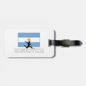 Argentinische Fußballnationalmannschaft Gepäckanhänger (Rückseite horizontal)