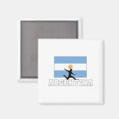 Argentinische Fußballnationalmannschaft Magnet (Vorderseite/Rückseite)