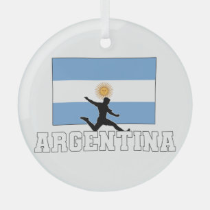 Argentinische Fußballnationalmannschaft Ornament Aus Glas