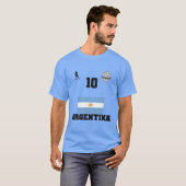 Argentinische Fußballnationalmannschaft T-Shirt (Vorne ganz)