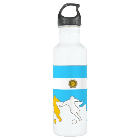 Argentinische Fußballspieler Trinkflasche (Vorderseite)