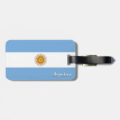 Argentinische Gepäckmarken, patriotische argentini Gepäckanhänger (Rückseite horizontal)