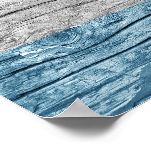 Argentinische Holzflagge Poster (Ecke)