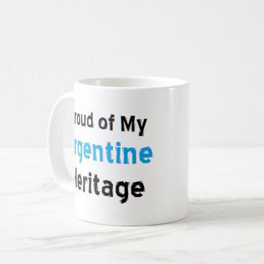 argentinische Kaffee-Tasse Kaffeetasse (Vorderseite Links)