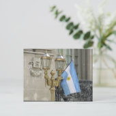 argentinische Lampenflagge Postkarte (Stehend Vorderseite)