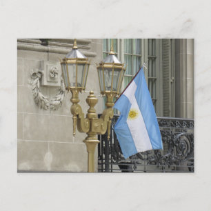 argentinische Lampenflagge Postkarte
