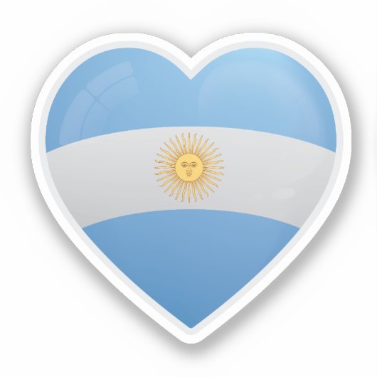 Argentinische Liebe Aufkleber (Vorderseite)