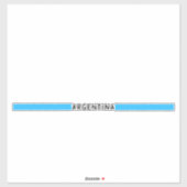 Argentinische Minimalflagge Aufkleber (Blatt)