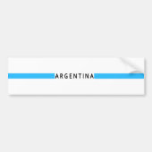 Argentinische Minimalflagge Autoaufkleber (Vorne)